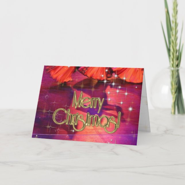Cartes Pour Fêtes Annuelles Joyeux danseurs de Noël PERSONNALISÉS (Devant)