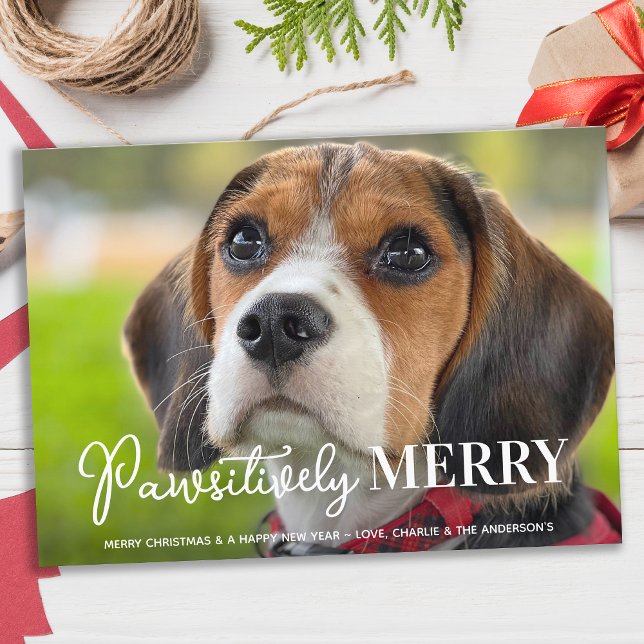 Cartes Pour Fêtes Annuelles Joyeux de façon péjorative personnalisé chien anim (Créateur téléchargé)
