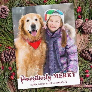 Cartes Pour Fêtes Annuelles Joyeux de façon péremptoire Amoureux des chiens ph