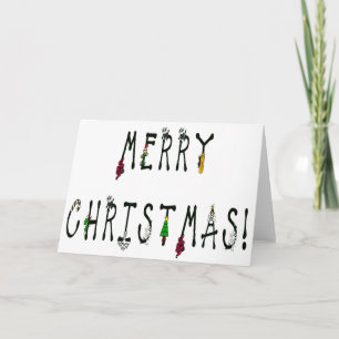 Cartes Pour Fêtes Annuelles Joyeux décor de Noël