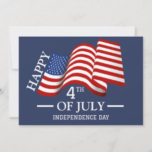 Cartes Pour Fêtes Annuelles Joyeux drapeau américain 4 juillet Fête de l'Indép