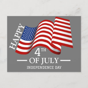 Cartes Pour Fêtes Annuelles Joyeux drapeau américain 4 juillet Fête de l'Indép