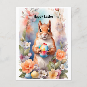 Cartes Pour Fêtes Annuelles Joyeux écureuil de Pâques
