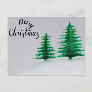 Cartes Pour Fêtes Annuelles Joyeux et béni Noël aquarelle Noël