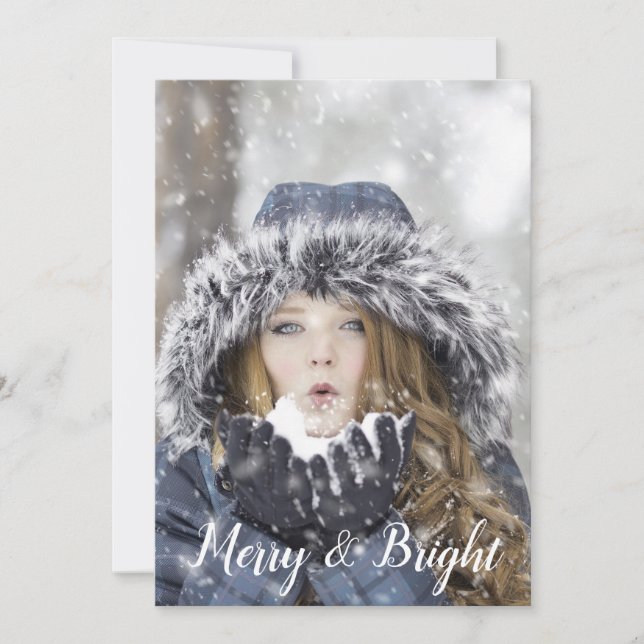Cartes Pour Fêtes Annuelles Joyeux et bon Noël (Devant)