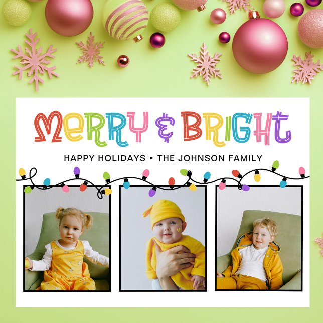 Cartes Pour Fêtes Annuelles Joyeux et brillant couleur 3 photo (Créateur téléchargé)