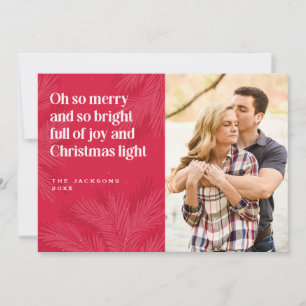 Cartes Pour Fêtes Annuelles Joyeux et brillant design de Noël