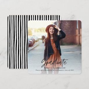 Cartes Pour Fêtes Annuelles Joyeux et brillant diplômé en photo moderne