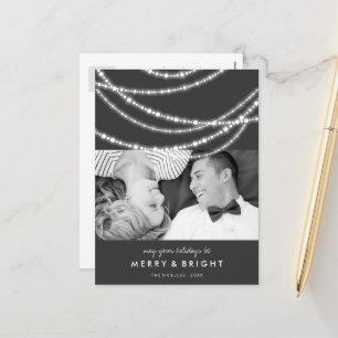 Cartes Pour Fêtes Annuelles Joyeux et brillant feu de Noël