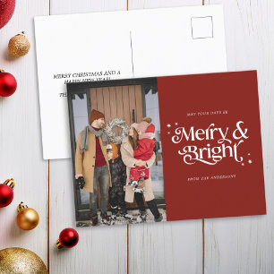 Cartes Pour Fêtes Annuelles Joyeux et brillant miniature photo Noël