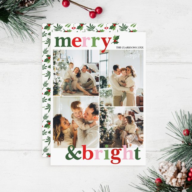 Cartes Pour Fêtes Annuelles Joyeux et brillant Noël Fun Family (Créateur téléchargé)