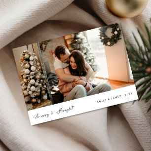 Cartes Pour Fêtes Annuelles Joyeux et brillant nouveau marié premier Noël mari