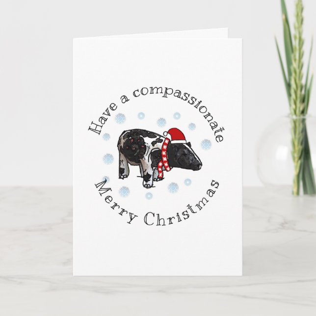 Cartes Pour Fêtes Annuelles Joyeux et compatissantsNoël (Devant)
