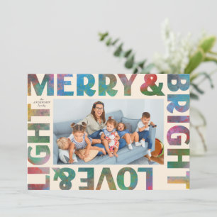Cartes Pour Fêtes Annuelles Joyeux et lumineux Amour et Fêtes Légères