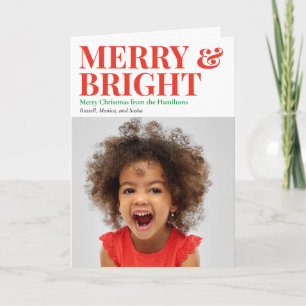 Cartes Pour Fêtes Annuelles Joyeux et lumineux Noël