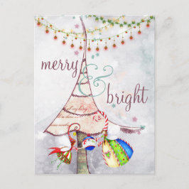 Cartes Pour Fêtes Annuelles Joyeux et lumineux Noël Arbre de Noël