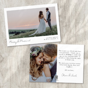 Cartes Pour Fêtes Annuelles Joyeux et marié 2 photo Mariage de calligraphie