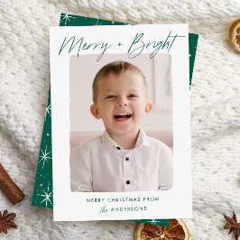 Cartes Pour Fêtes Annuelles Joyeux et vert vif photo