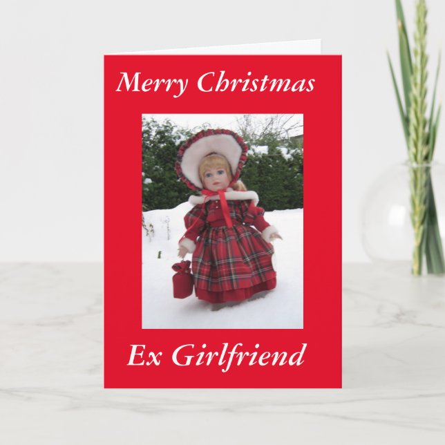Cartes Pour Fêtes Annuelles "Joyeux ex-amie de Noël (Devant)