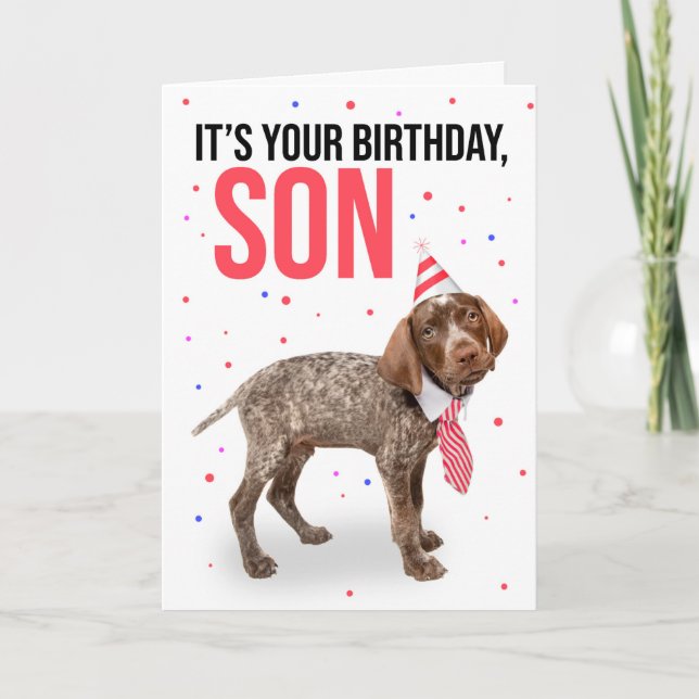 Cartes Pour Fêtes Annuelles Joyeux Fils d'anniversaire Jeune marionnette en Ho (Devant)