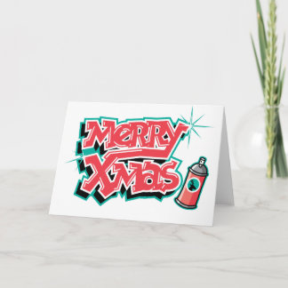 Cartes Pour Fêtes Annuelles Joyeux Graffiti de Noël