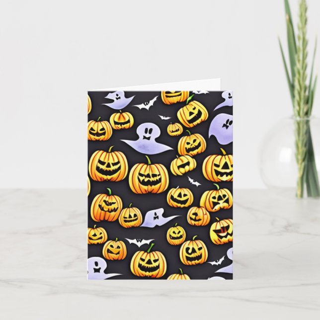 Cartes Pour Fêtes Annuelles Joyeux Halloween ! (Devant)