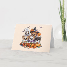 Cartes Pour Fêtes Annuelles Joyeux Halloween Chiuchuas