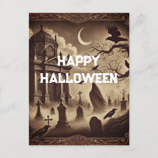 Cartes Pour Fêtes Annuelles Joyeux Halloween gothique victorien