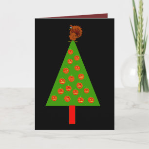 CARTES POUR FÊTES ANNUELLES JOYEUX HALLOWGIVEMAS