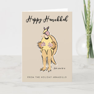 Cartes Pour Fêtes Annuelles Joyeux Hanukkah de la part du Tatou des Fêtes