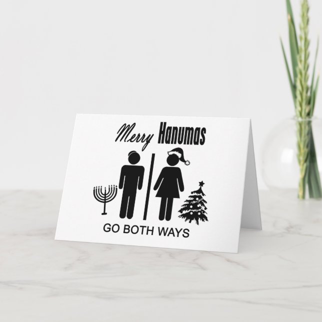 Cartes Pour Fêtes Annuelles Joyeux Hanumas (Devant)