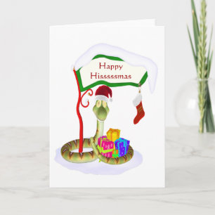 Cartes Pour Fêtes Annuelles Joyeux Hisssss Noël