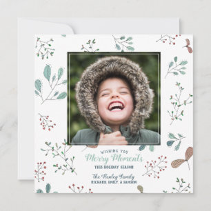 Cartes Pour Fêtes Annuelles Joyeux hiver Woodland Christmas Photo