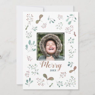 Cartes Pour Fêtes Annuelles Joyeux hiver Woodland Christmas Photo