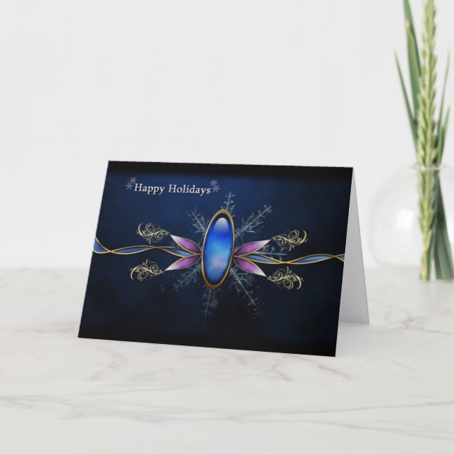 Cartes Pour Fêtes Annuelles Joyeux Hollidays (Devant)