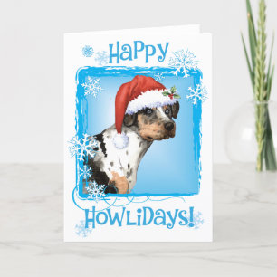 Cartes Pour Fêtes Annuelles Joyeux Howliday Catahoula