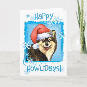 Cartes Pour Fêtes Annuelles Joyeux Howliday Laponie finlandaise