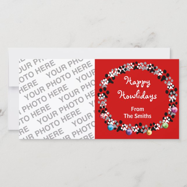Cartes Pour Fêtes Annuelles Joyeux Howlidays (Devant)