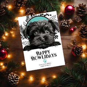Cartes Pour Fêtes Annuelles Joyeux Howlidays Affenpinscher Dog Christmas