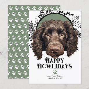 Cartes Pour Fêtes Annuelles Joyeux Howlidays American Water Spaniel Christmas