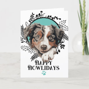 Cartes Pour Fêtes Annuelles Joyeux Howlidays Australian Cattle Dog Christmas