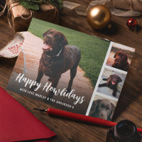 Joyeux Howlidays Collage de photos d'animaux de co