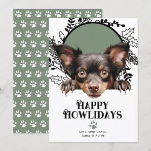 Cartes Pour Fêtes Annuelles Joyeux Howlidays Mudi Dog Christmas