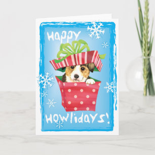 Cartes Pour Fêtes Annuelles Joyeux Howlidays Pembroke Welsh Corgi