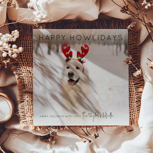 Cartes Pour Fêtes Annuelles Joyeux Howlidays | Photo Noël (Créateur téléchargé)