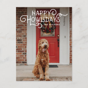 Cartes Pour Fêtes Annuelles Joyeux Howlidays Photo pour animaux