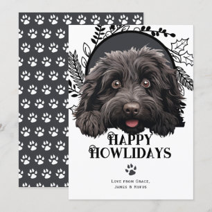 Cartes Pour Fêtes Annuelles Joyeux Howlidays Puli Dog Christmas