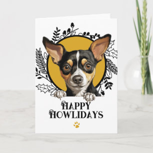 Cartes Pour Fêtes Annuelles Joyeux Howlidays Rat Terrier Chien