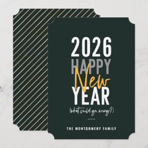 Cartes Pour Fêtes Annuelles Joyeux Humour de la nouvelle année 2022
