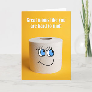 Cartes Pour Fêtes Annuelles Joyeux Humour de papier toilette de la fête des mè